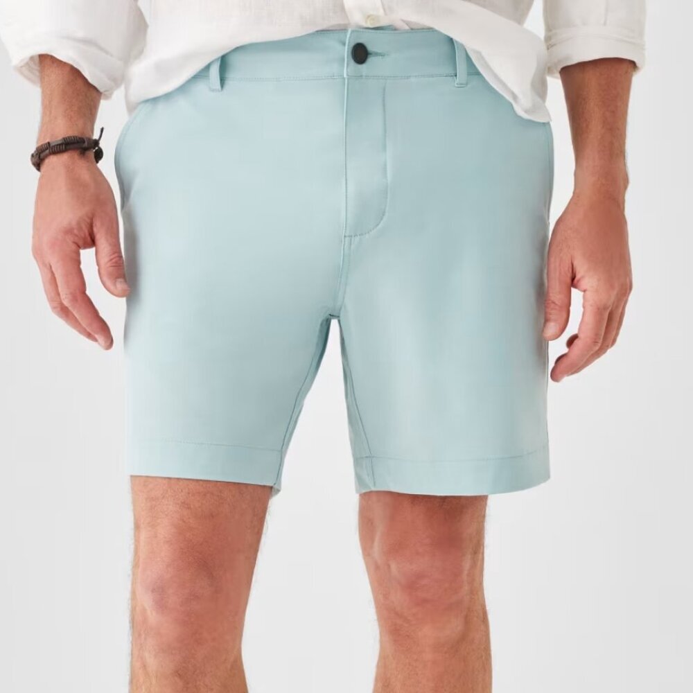 NWT Faherty Mens Belt Loop 9" All Day Shorts, Men's, Size 40, Seafoam Color